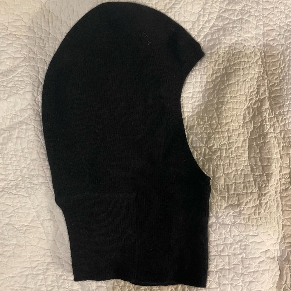 Black Knit Balaclava Hood